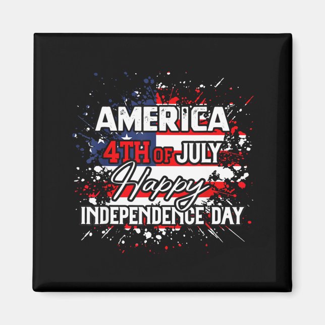 Make 4th of july great again happy 4th of july  magnet (Front)