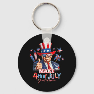 Make 4th Of July Great Again Patriotic Firework Do Key Ring