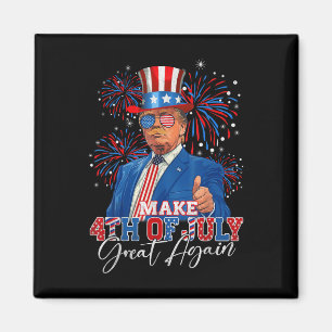 Make 4th Of July Great Again Patriotic Firework Magnet