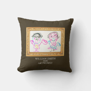Make a Art book of Your Kid's ArtWorks Frame Cushion