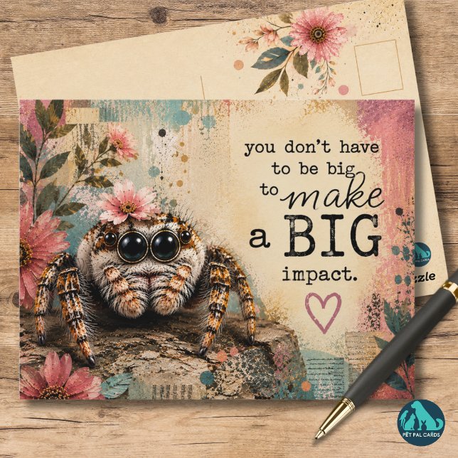 Make a Big Impact Inspirational Postcard (For the underestimated ones who keep proving everyone wrong.)