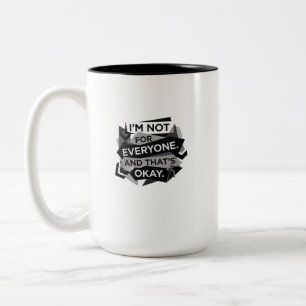 Make a bold statement with this modern Two-Tone coffee mug
