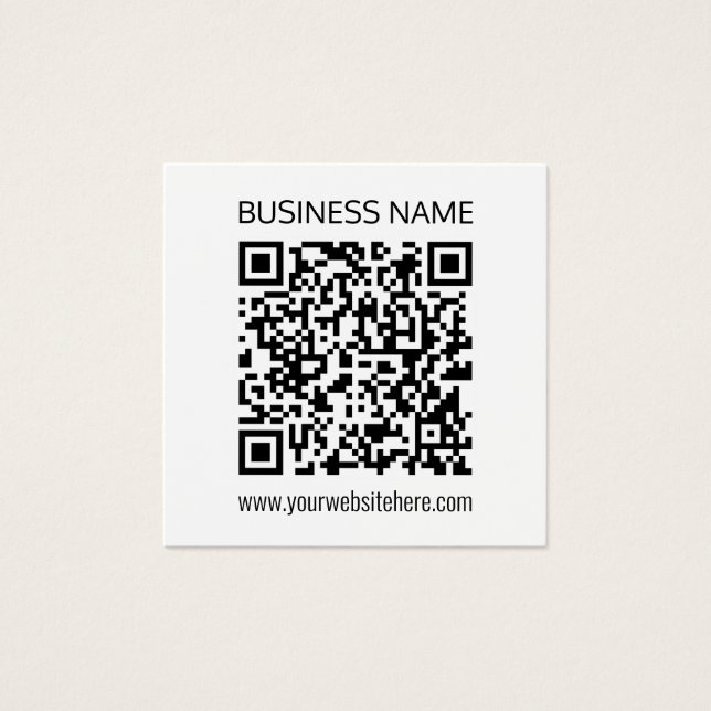 Make a Business QR Code Instantly & Editable Text (Front)