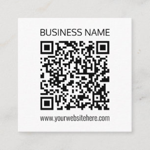 Make a Business QR Code Instantly & Editable Text Enclosure Card