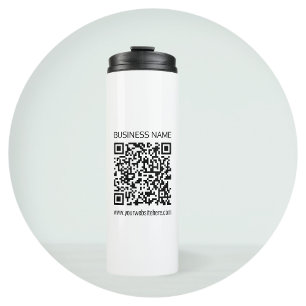 Make a Business QR Code Instantly & Editable Text Thermal Tumbler