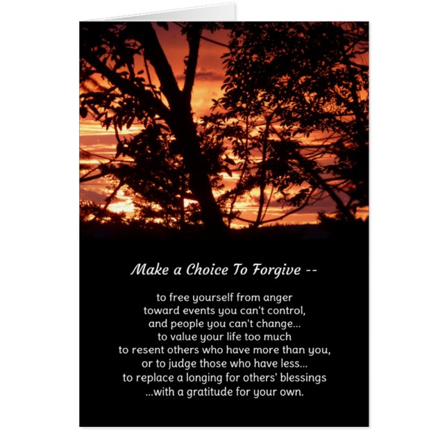Make a choice to forgive... (Front)