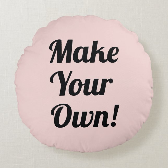 Make a Custom Printed Round Cushion (Front)