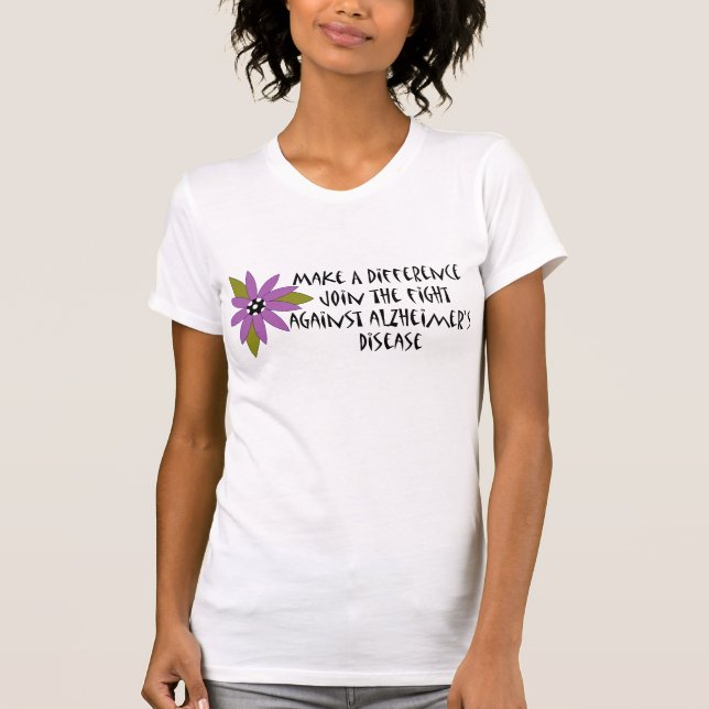 Make A Difference Alzheimer's T-shirt (Front)