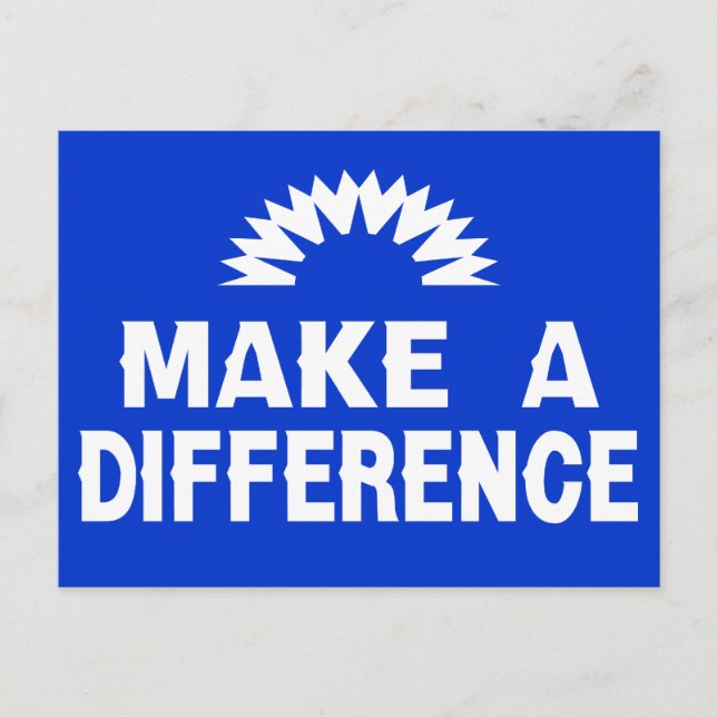 Make a Difference Postcard (Front)