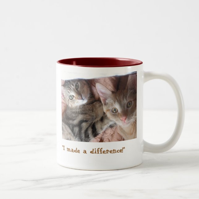 "Make a difference" Two-Tone Coffee Mug (Right)