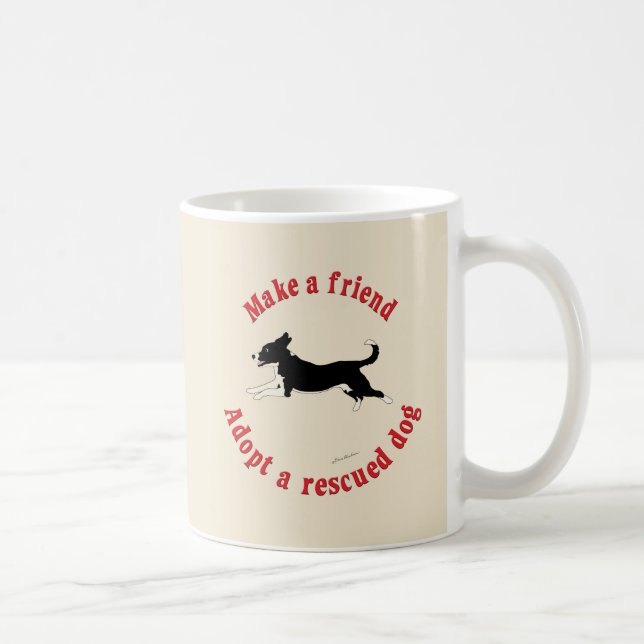 Make A Friend - Mutts Coffee Mug (Right)
