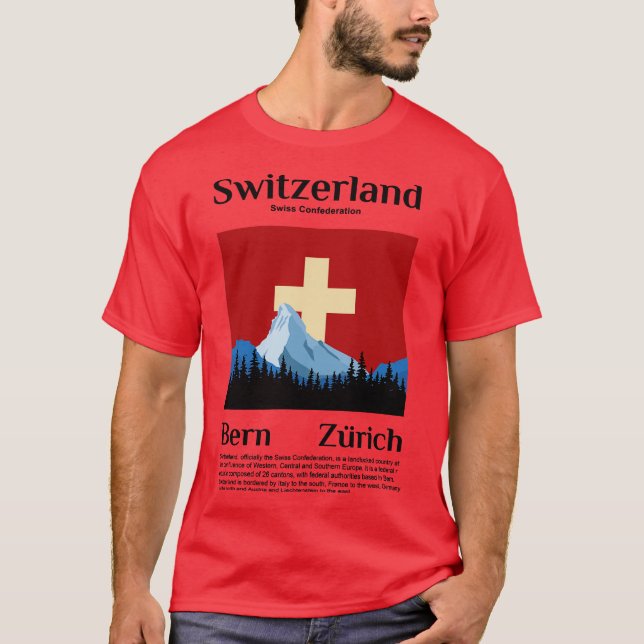make a journey to Switzerland T-Shirt (Front)