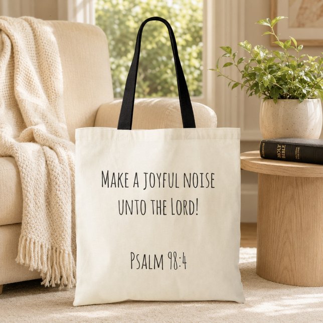 Make a Joyful Noise Blessings Tote Bag (Creator Uploaded)