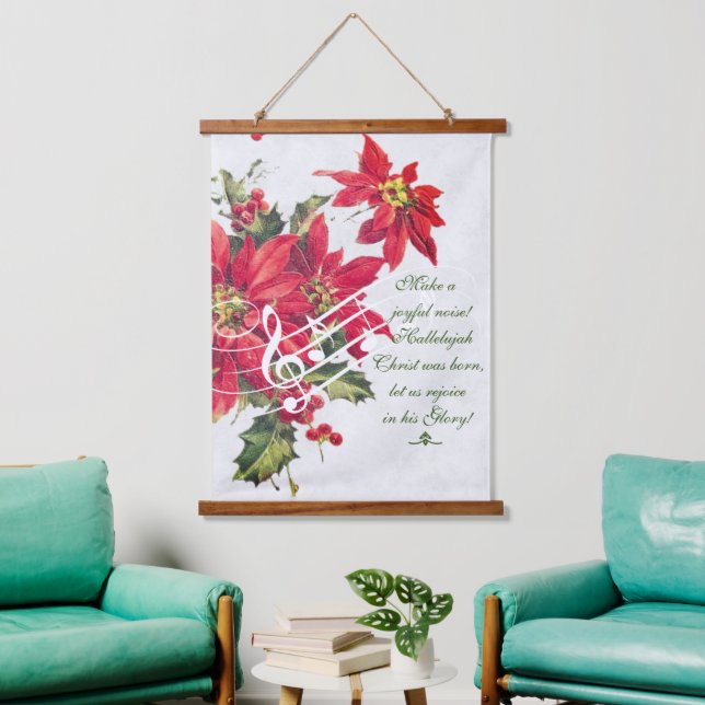 Make a joyful noise  hanging tapestry (Living Room)