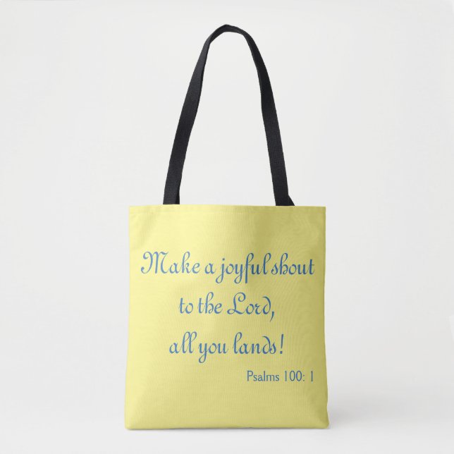 Make a Joyful Shout Praise Tote Bag (Front)