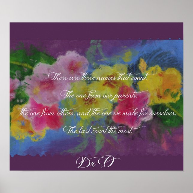 Make a name for yourself! poster (Front)