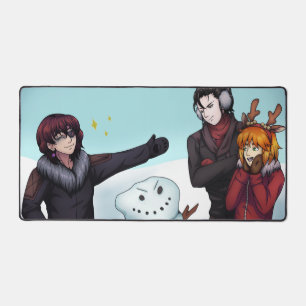 Make a Snowman Desk Mat