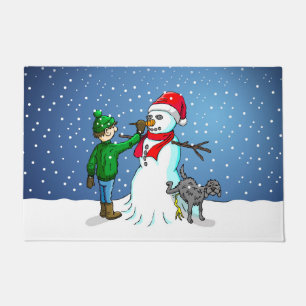 Make a Snowman Doormat