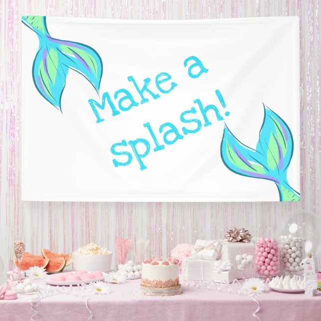 Make a Splash! Mermaid Banner (Party)