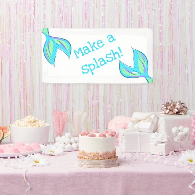 Make a Splash! Mermaid Party Banner (Party)