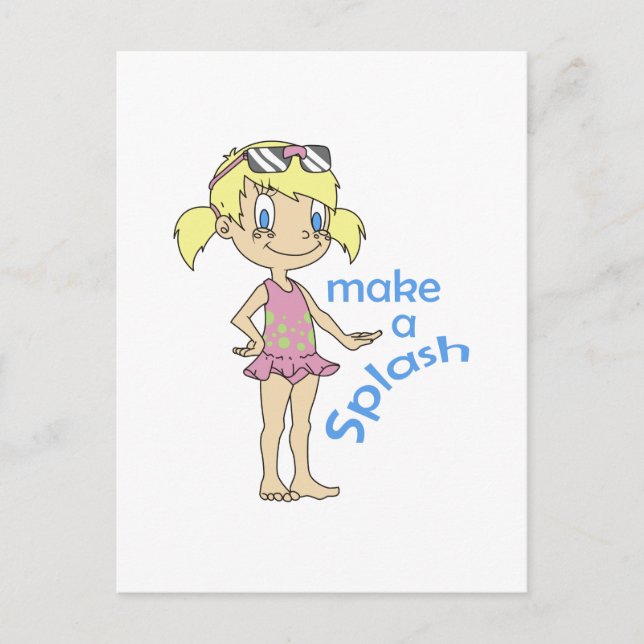 MAKE A SPLASH POSTCARD (Front)