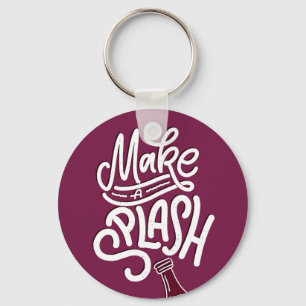 Make a Splash Wine Key Ring