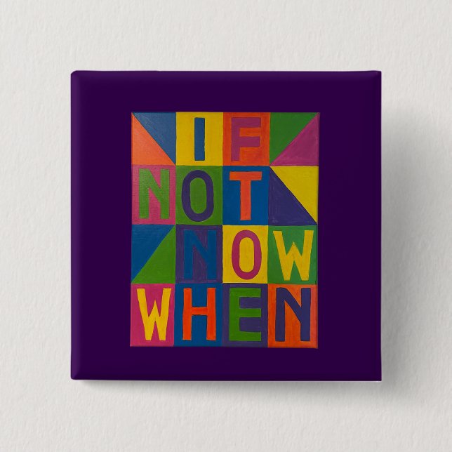 Make A Statement with a Statement 15 Cm Square Badge (Front)