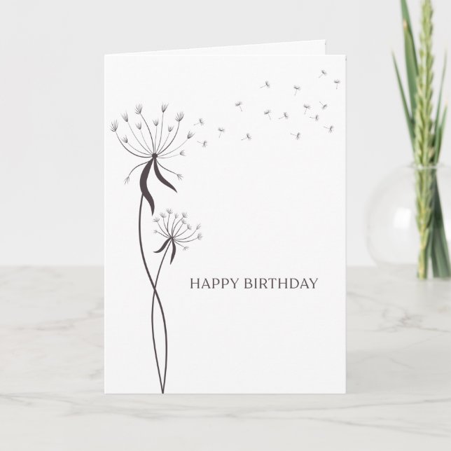 Make a Wish Birthday Greeting Card (Front)