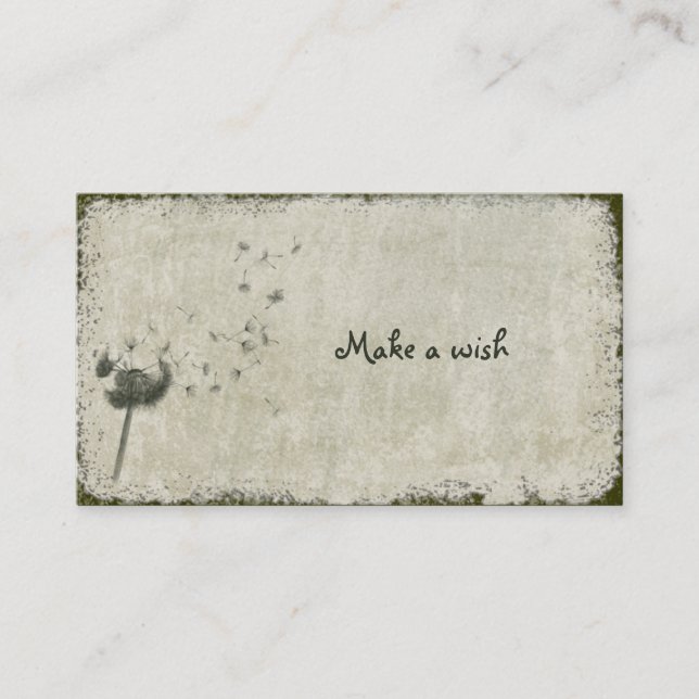 make a wish business card (Front)
