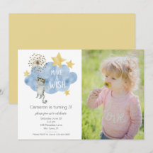 Make A Wish Cat Stars Cloud Photo Birthday Party