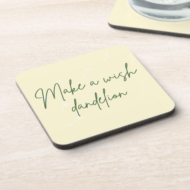 Make a Wish Dandelion Coaster Set of 6 (Left Side)