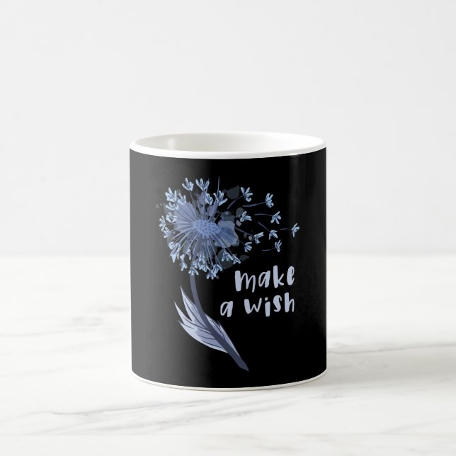 Make a wish Dandelion Flower Coffee Mug (Center)