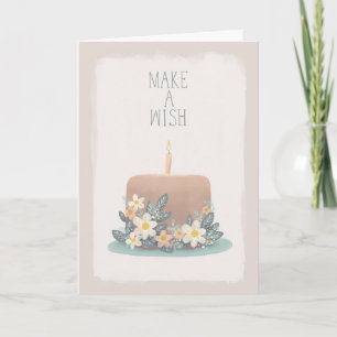 Make a Wish folded greeting card