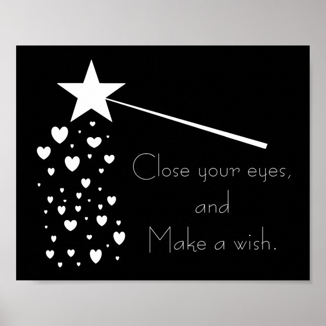 Make a Wish Frameable Poster (Front)