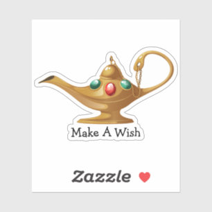 Make A Wish Inspiration Gold Jeweled Arabian Lamp