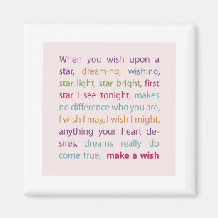 Make a Wish Magnet
