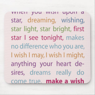Make a Wish Mouse Pad
