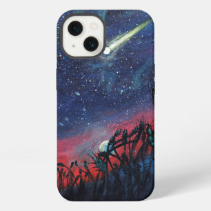 Make a Wish on a Shooting Star Illustration iPhone 13 Case