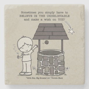 Make a Wish on You! Stone Coaster