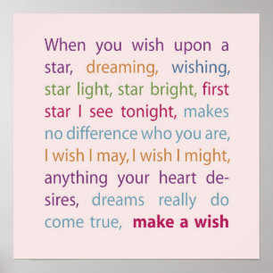 Make a Wish Poster