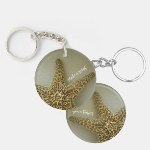 Make a Wish upon a Starfish Beachy Key Ring