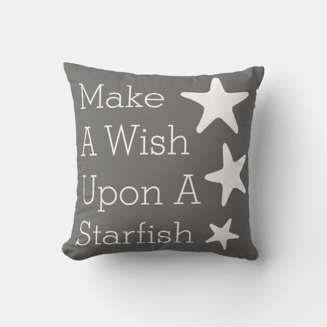 Make A Wish Upon A Starfish Cushion (Front)