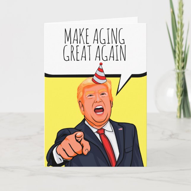 MAKE AGING GREAT AGAIN THANK YOU CARD (Front)