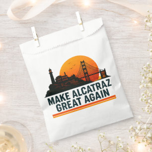 Make Alcatraz Great Again Funny Favour Bag