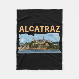 Make Alcatraz Great Again Funny Trump Alcatraz Ret Fleece Blanket