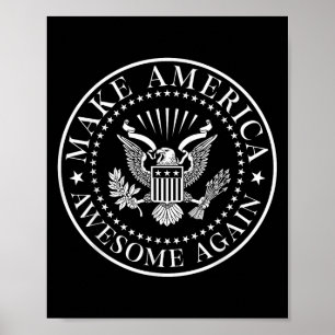 Make America Awesome Again 4th Of July 1776 Usa In Poster