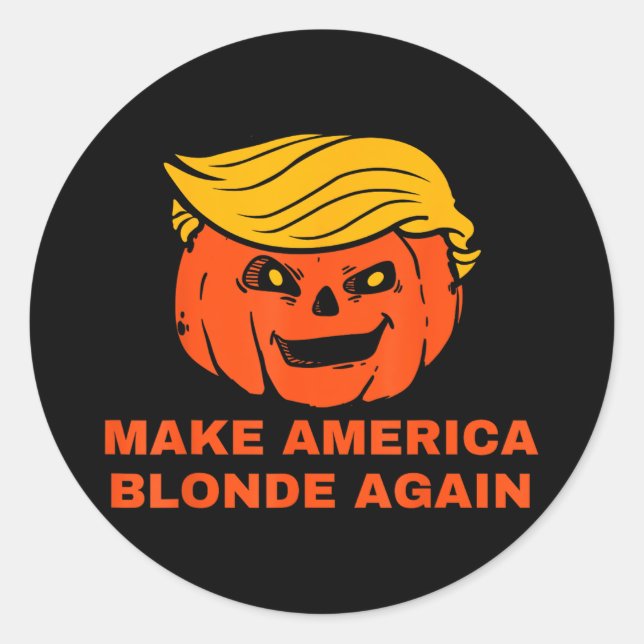 Make America Blonde Again _5  Classic Round Sticker (Front)
