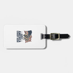 Make America Cowboy Again Patriotic Western Shirt_ Luggage Tag