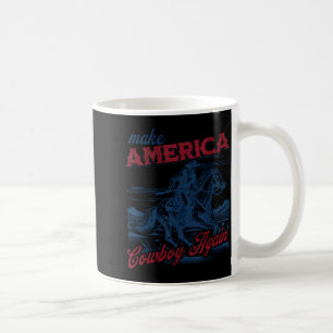 Make america cowboy western patriotic 4th of july coffee mug