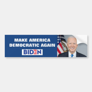 MAKE AMERICA DEMOCRATIC AGAIN BUMPER STICKER